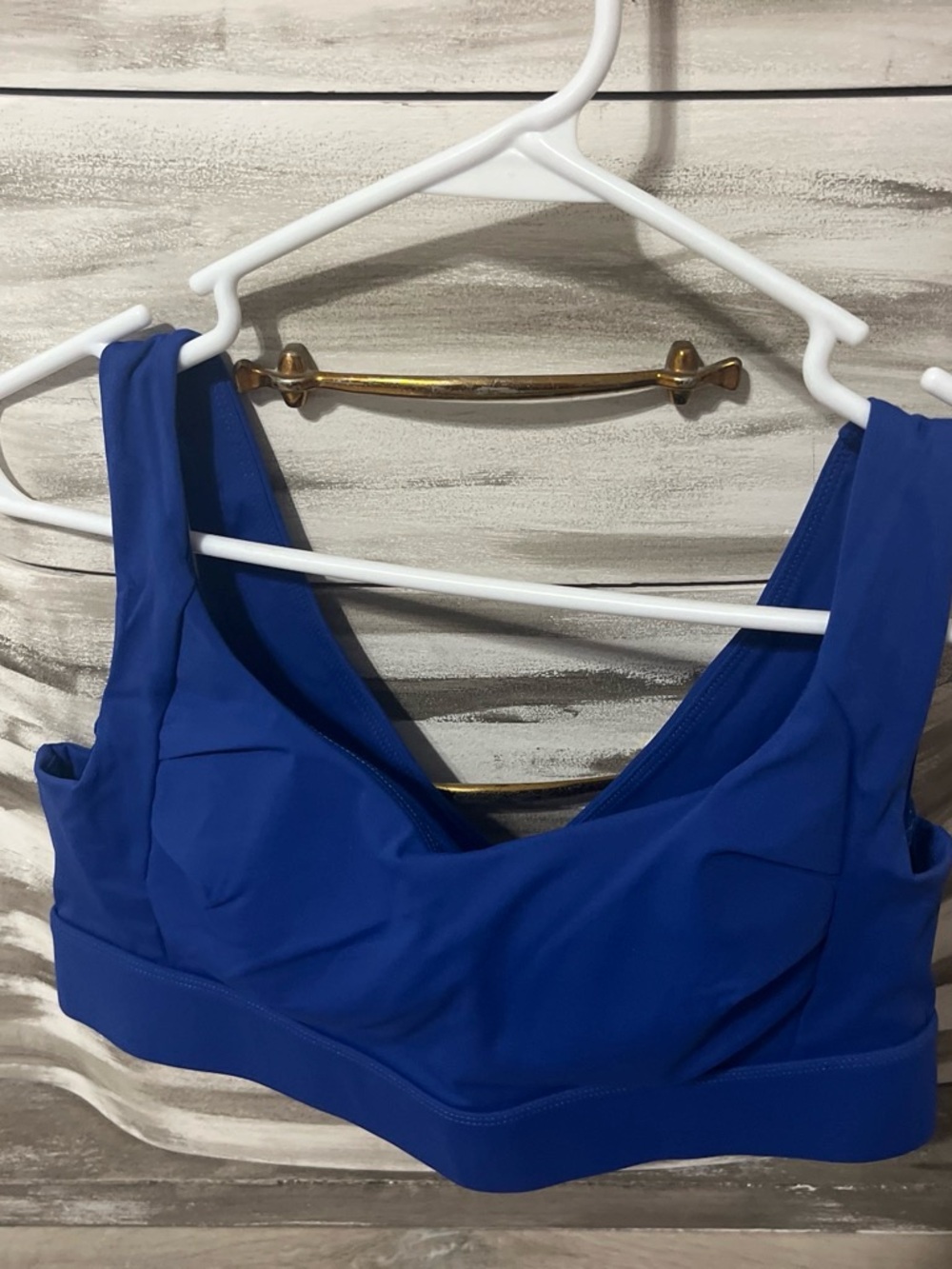 90 Degree By Reflex Wireless Scoop Sports Bra - Blue